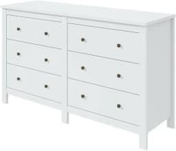 Cômoda 6 Gavetas Maggiore New Espresso Móveis Branco