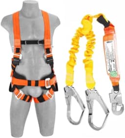 Cinto Segurança Paraquedista 5 Argolas + Talabarte Y Com Abs