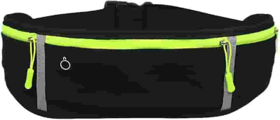 Pochete Esportiva Slim Impermeável – Cintura Ajustável com Porta-Celular para Corrida e Academia