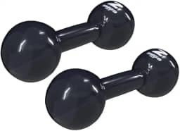Rmg8 Fit - PAR HALTER 2KG EMBORRACHADO BOLA PRETO