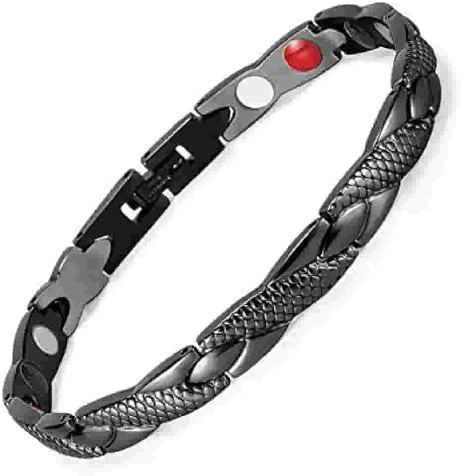 Pulseira Magnética Equilíbrio Para Dor No Corpo - Preta