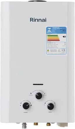 Rinnai M09-9 litros GLP Branco - Aquecedor de Água a Gás Mecânico REU-M090 CFH