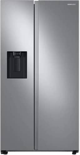 Geladeira Samsung RS60 Side by Side com All Around Cooling e SpaceMax 602L Inox Look 220V