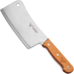 Faca Cutelo Com Furo 10 Polegadas Aço Profissional Cabo De Madeira