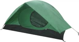 NAUTIKA, Barraca para acampamento trilhas leve Modelo Takoma com capacidade para 2 pessoas. Coluna d'água de 2000mm. Modelo Iglu com sobreteto completo e pequeno avanço. Verde e preto