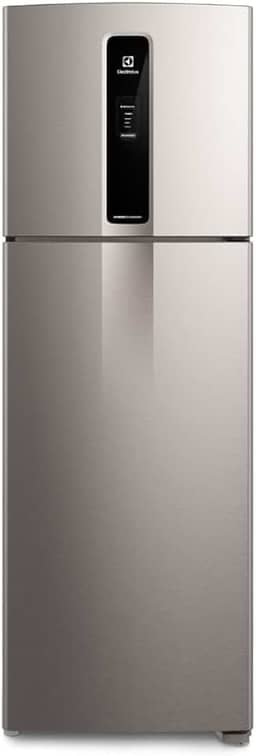 Geladeira Electrolux Frost Free Duplex Efficient com AutoSense cor Inox Look 390L (IF43S) 127V