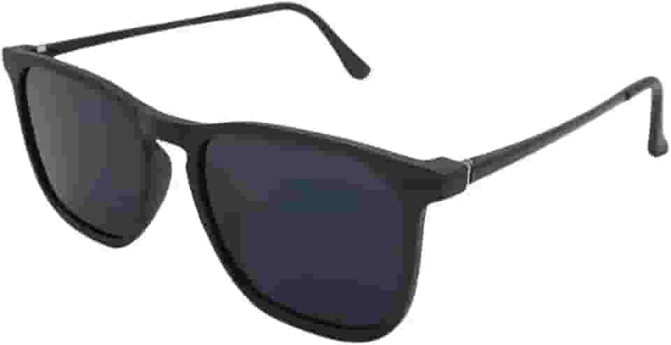 Óculos De Sol Quadrado Premium Masculino Proteção Uv400 Original (Preto Fosco)