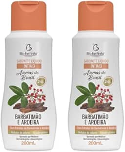 Kit 2 Sabonete Líquido Íntimo Barbatimão E Aroeira 200Ml