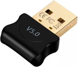 Adaptador Bluetooth 5.0 USB Receptor Dongle para PC, Notebook e Computador – Conecte Fone de Ouvido, Teclado, Mouse, Gamepad e Impressora – Compatível com Windows e Linux - Premium