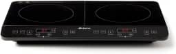 Ariete 1998, Cooktop de Indução 2 Bocas Touch Screen, Portátil, 2000W-1500W, 10 Níveis de pontencia, Panelas de até 27cm, 11 Programas Pre-definidos - 127V