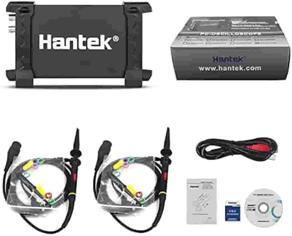 Hantek 6022Be Digital Osciloscópio Portátil Pc Baseado Em 2 Canais 20Mhz Osciloscópios Usb
