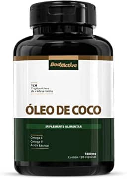 Óleo de Coco Extra Virgem 1000 MG 120 Cápsulas Bodyactive