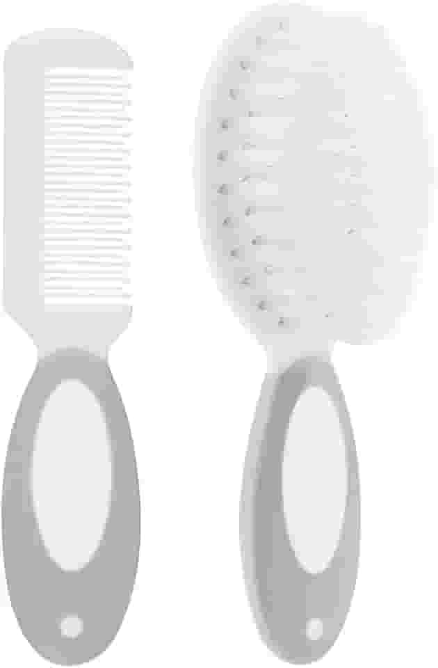 Escova E Pente Baby - Cinza, Buba, Cinza