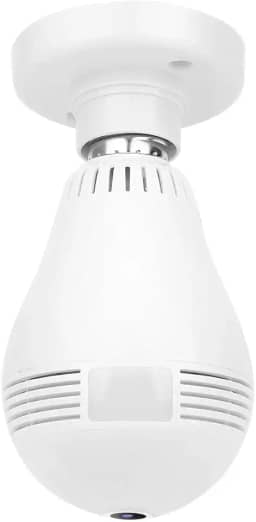 Lâmpada Camera Espiã IP Led Wifi Hd Lâmpada Câmera Segurança Panorâmica 360° - YODHE