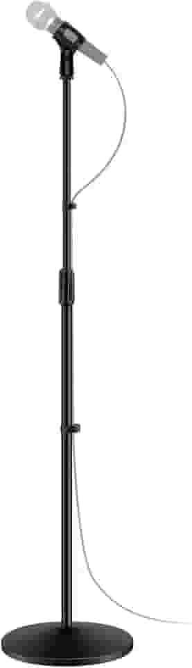 Pedestal Microfone Suporte Reto Pé de Ferro Maciço KSR KP2