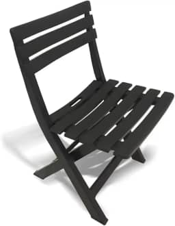 Cadeira de Plástico Dobrável Lanchonete Preta 110kg ARQPLAST