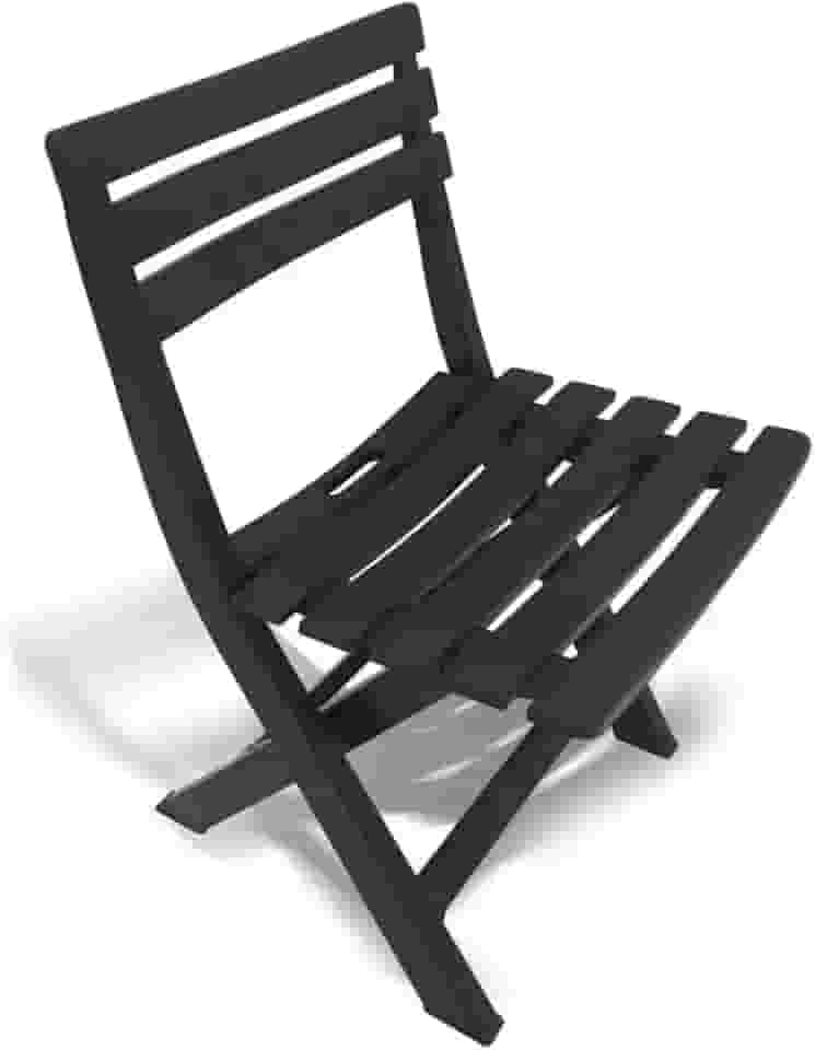 Cadeira de Plástico Dobrável Lanchonete Preta 110kg ARQPLAST