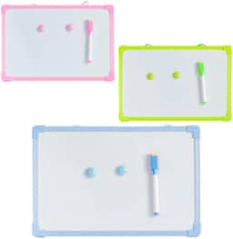 Quadro Branco Lousa 30x20cm Magnético Com Caneta e Apagador (Azul)