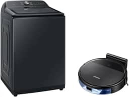 Samsung Combo Lavadora Smart Digital Inverter WA23B Black 23kg 127V + Aspirador Robô com conectividade Wi-FI