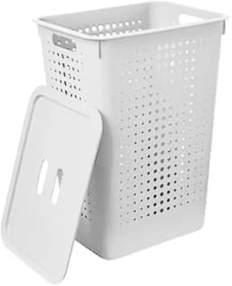 Cesto com Tampa, Branco, OU