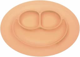 Prato Silicone com divisorias Laranja - Turminha Guara