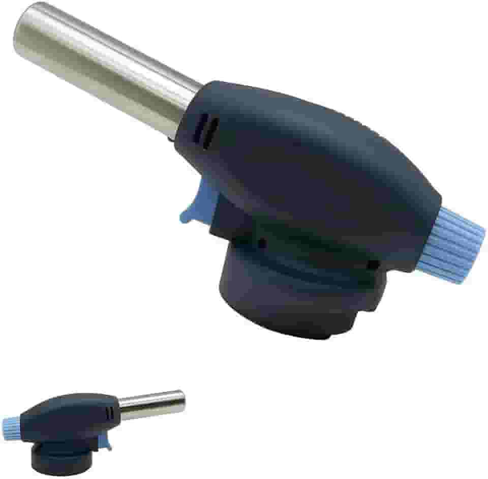 Maçarico Culinário Profissional Recarregável – Chama Ajustável, Acendimento Automático, Ideal para Crème Brûlée, Sobremesas, Churrasco e Cozinha Gourmet