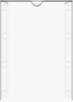 Dello 0534.H.0012 - Quadro de aviso, A4, polipropileno, Cor cristal