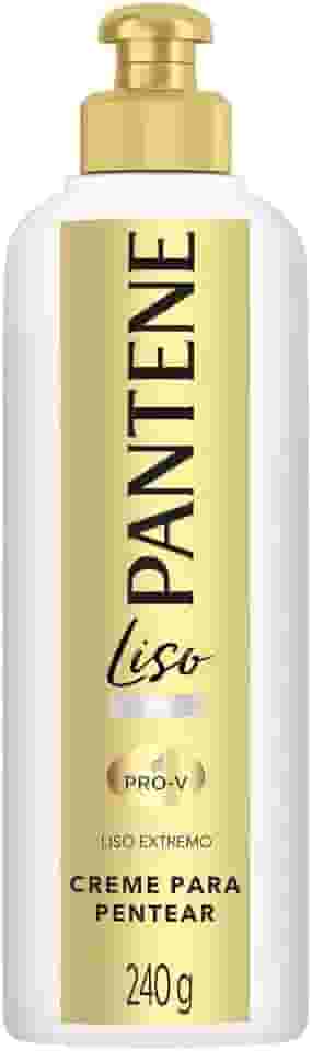 Pantene - Creme de Pentear Liso, Liso Extremo, Frizz Control, sem Sal, 240 ml