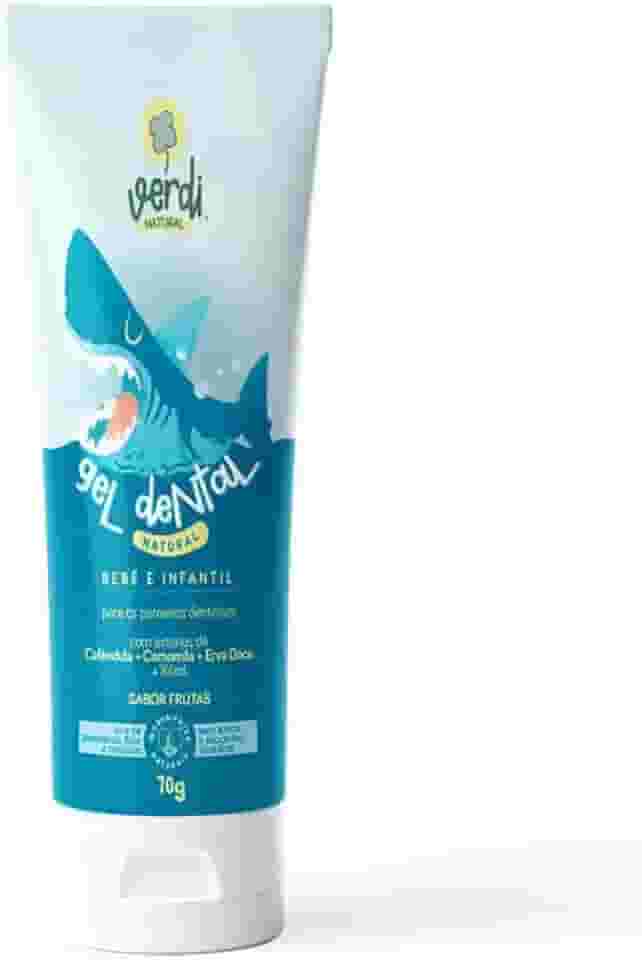 Gel Dental Natural Vegano Infantil e Bebê Verdi Natural 70g sem fluor Sabor Frutas