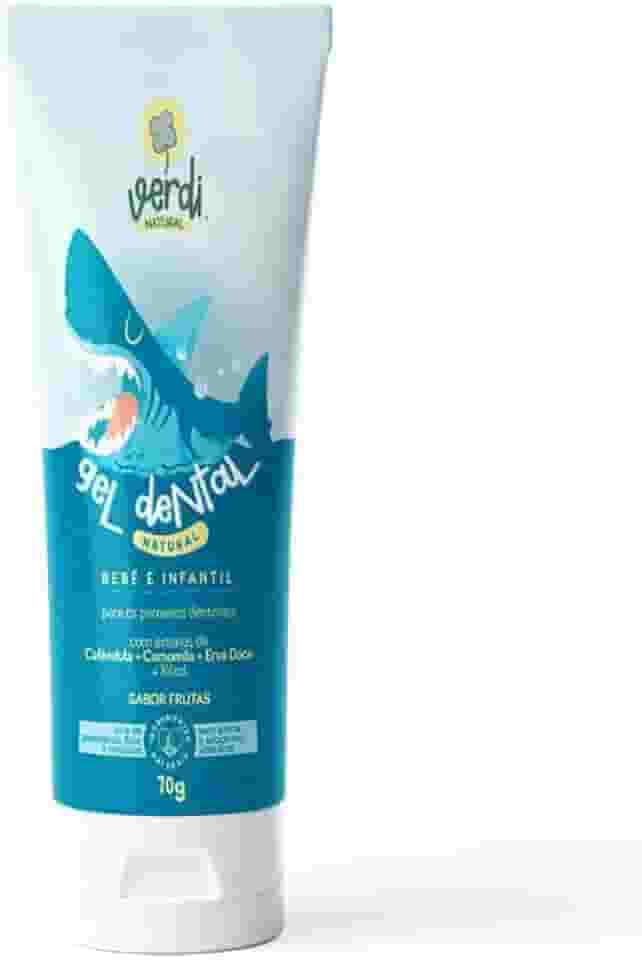 Gel Dental Natural Vegano Infantil e Bebê Verdi Natural 70g sem fluor Sabor Frutas