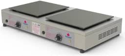 Chapa para Crepe Francês PRKF-202E Style - 2 Chapas Quadradas Elétrica Potência 1200W x 2 Inox Escovado – Progás 220V