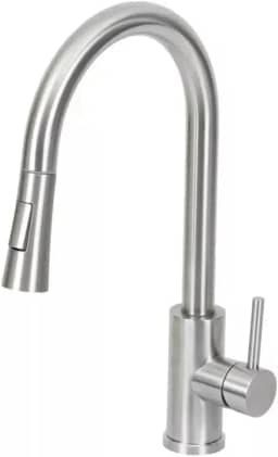 Torneira inox Monocomando Extensível Gourmet C/ducha Flexível