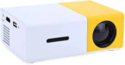 Mini Projetor Portátil LED YG300, 600 Lúmens, Suporte 1080p, Entrada HDMI, Projeção para Casa e Escritório