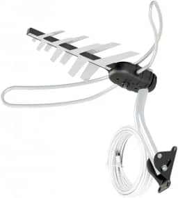 Antena Externa TV 4 em 1 Vhf/Uhf/Fm/HDtv Dtv-3000 Aquario, Aquario, DTV-3000, Cinza