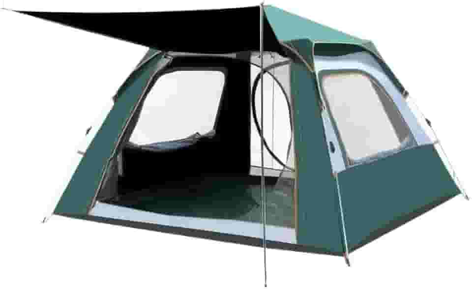 Barraca Camping Automática 4-6 Pessoas Pop-up Impermeável Com Mosquiteiro Para Praia e Trilha