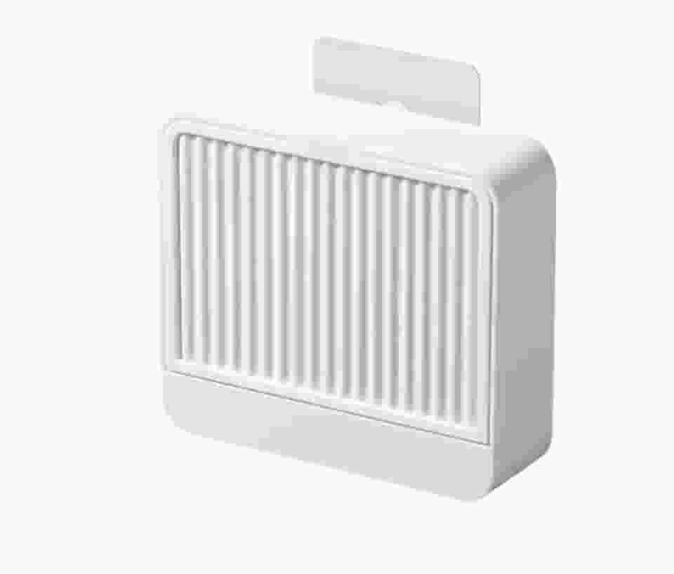 Saboneteira Suporte Com Fixação Adesiva | Instalação Sem Furos | Compartimento Com Escoamento De Água (Branco)