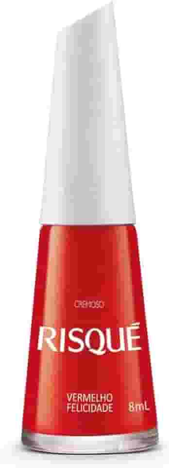 Risqué Felicidade - Esmalte Cremoso, Vermelho, 8ml