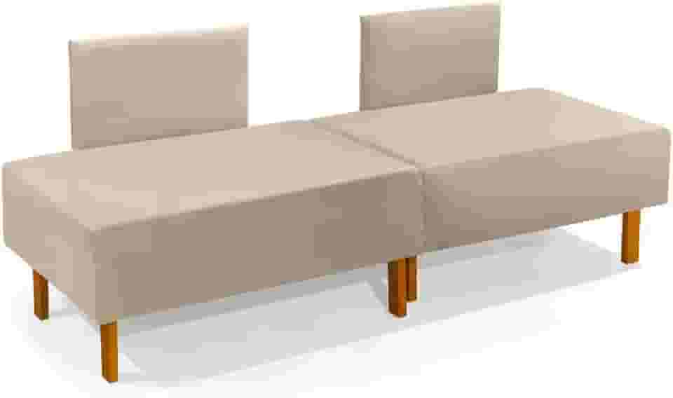 Cama Dobrável Portátil Para Camping Viagens Acomodar Visitas Com Encosto Bege