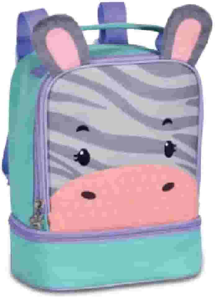 Lancheira Termica Pets Zebra Azul 9" - Clio Style