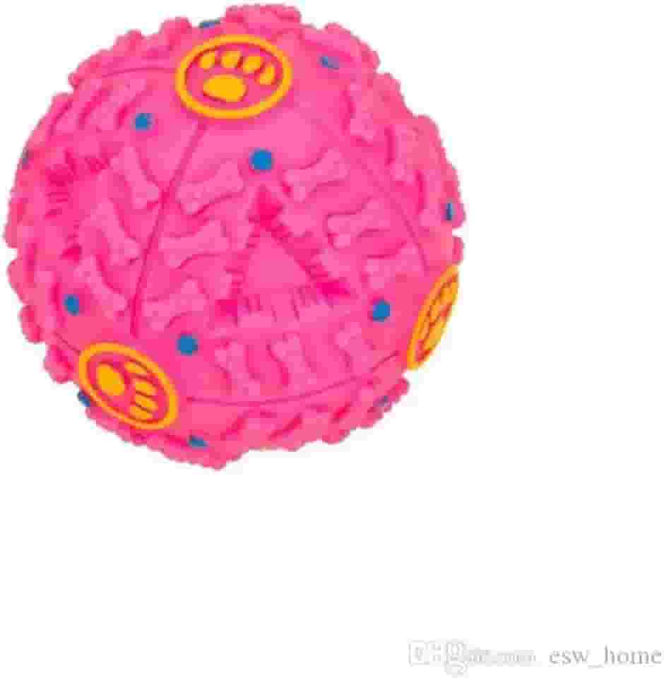 Brinquedo Para Cães Porta Petisco Bola Interativa Pet Apito BOLA PETISQUEIRA (ROSA)