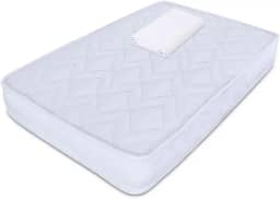 Colchão Para Mini Berço Desmontável Chiqueirinho Cercadinho 100x70x6cm + Lençol Avulso Antialérgico com Elástico Impermeável - bf Colchões