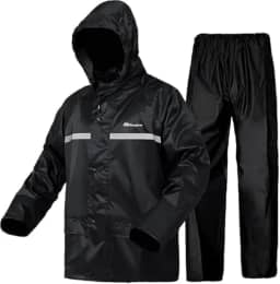 Capa de Chuva Motoqueiro Impermeável – Conjunto Completo com Jaqueta e Calça, PVC Reforçado, Ajuste Rápido, Leve e Durável – Ideal para Motociclistas e Ciclistas