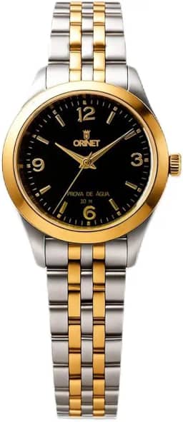 Relógio Feminino Orinet Original A Prova D Agua Prata/golden