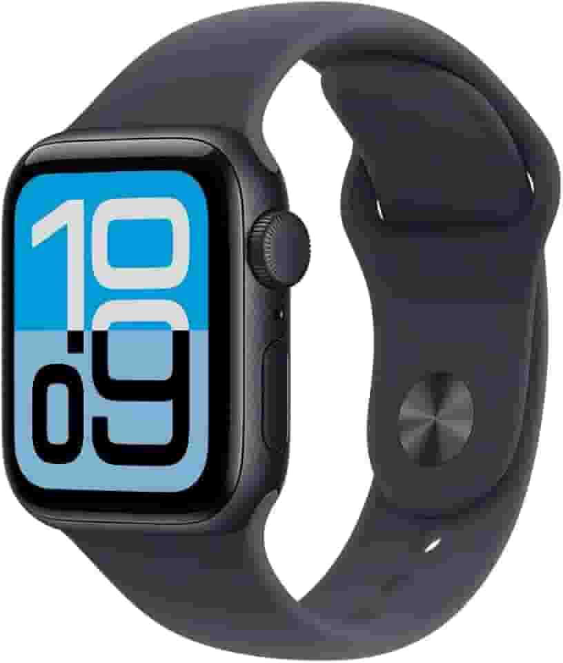 Apple Watch SE 3 GPS, Caixa em alumínio meia‑noite de 44 mm com Bracelete desportiva meia‑noite - M/G