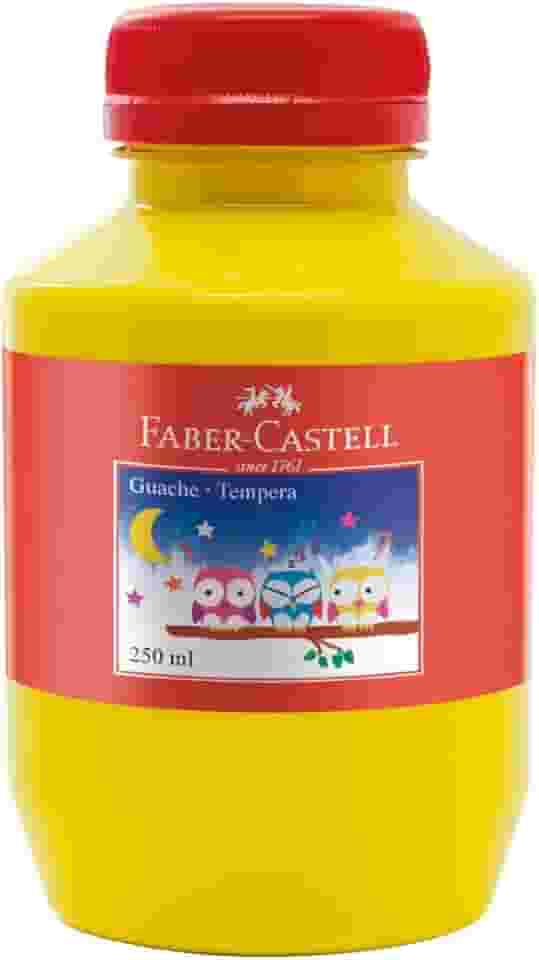 Tinta Guache Faber-Castell, Amarelo - 250ml