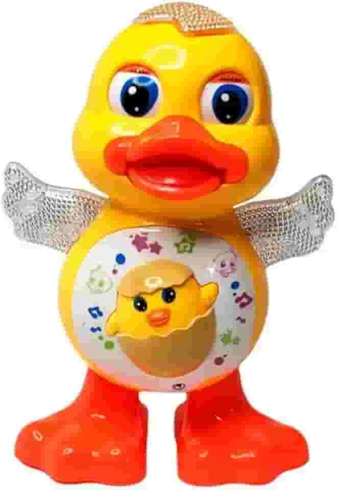 Pato Dançante com efeitos de Luzes e Movimento – Brinquedo Infantil Interativo Premium que Dança, Canta e Encanta Bebês e Crianças!