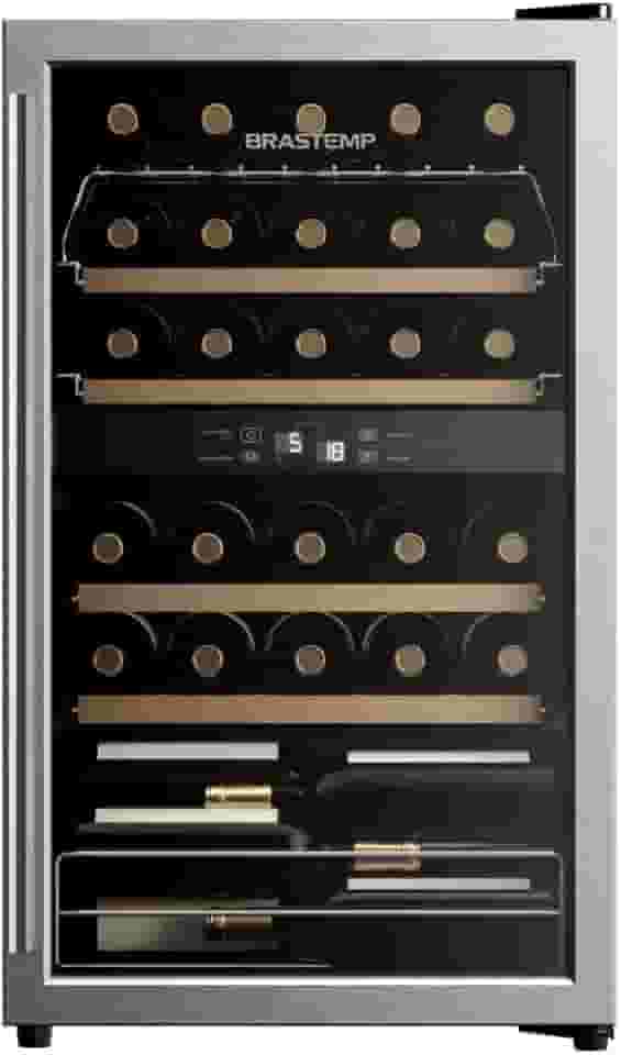 Adega Climatizada Brastemp Dual Zone 33 Garrafas Inox Bzb33beana - 127v