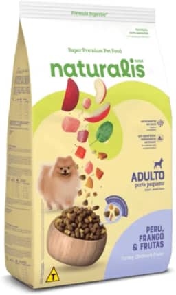 Naturalis Ração Cães Adulto Porte Pequeno Frango e Peru 2,5kg