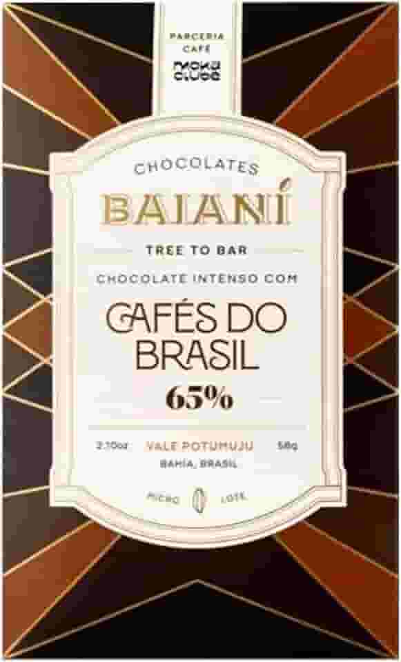 Chocolate Intenso com Cafés do Brasil 65% Baianí 58g