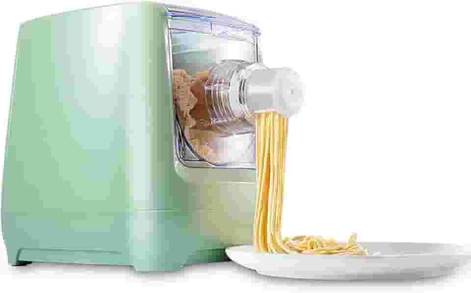 Máquina de macarrão elétrica automática inclui 13 moldes para diferentes formas, faça em 15 minutos aparelhos de cozinha